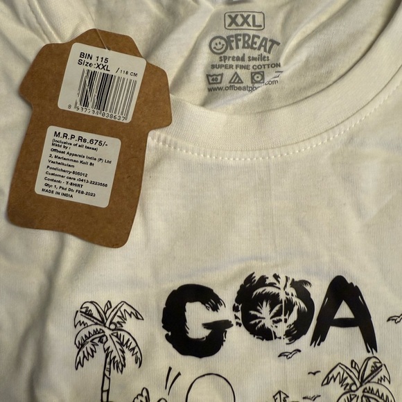 GOA White Graphic Creative Art Tee - Picture 4 of 5